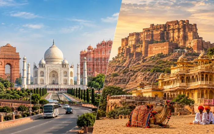 Golden Triangle vs Rajasthan tour comparison
